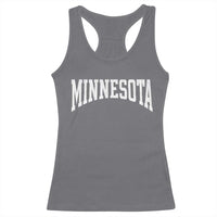 Minnesota MN State Throwback Design Vintage Racerback Tank Top