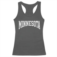 Minnesota MN State Throwback Design Vintage Racerback Tank Top