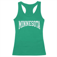 Minnesota MN State Throwback Design Vintage Racerback Tank Top