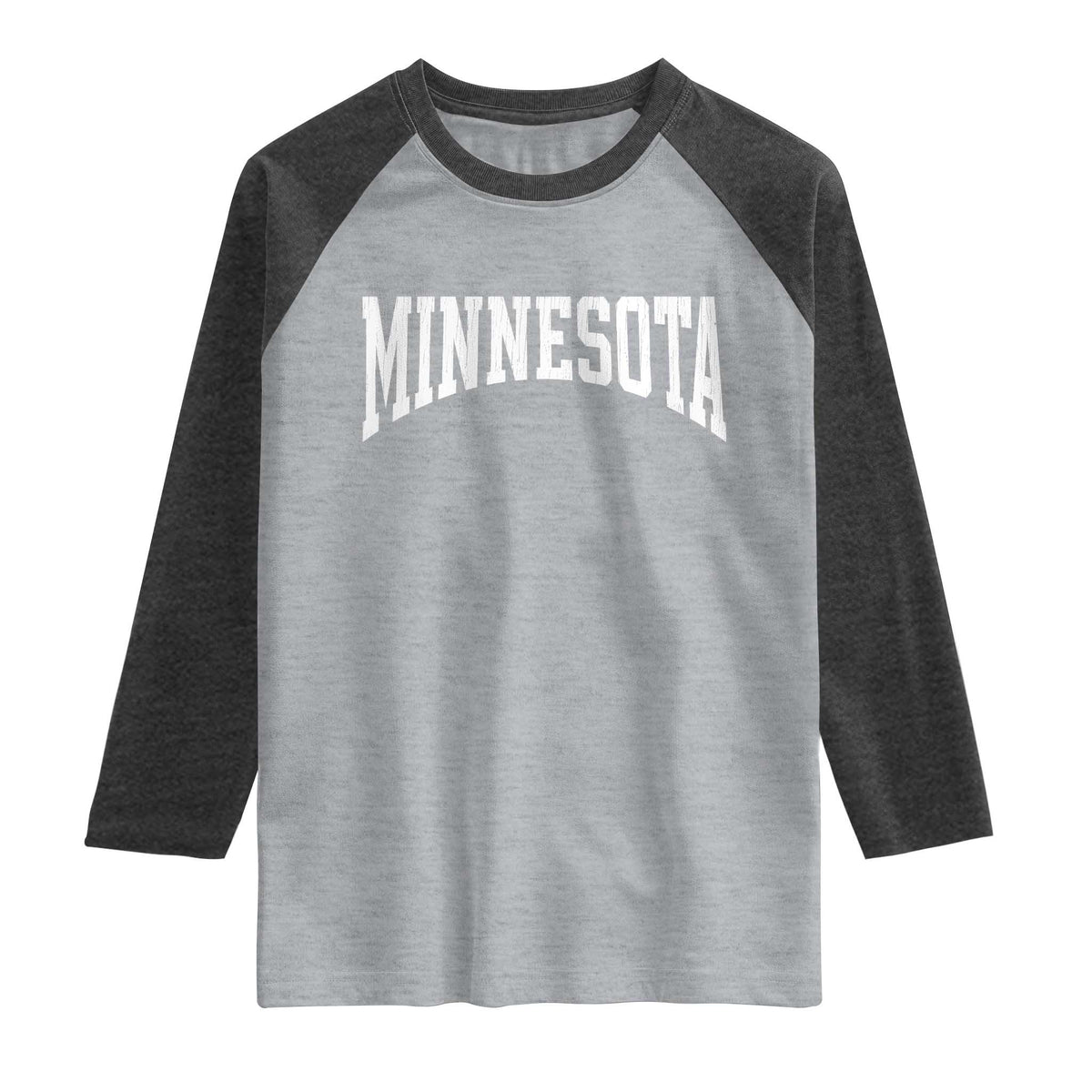 Minnesota MN State Throwback Design Vintage Raglan Shirt