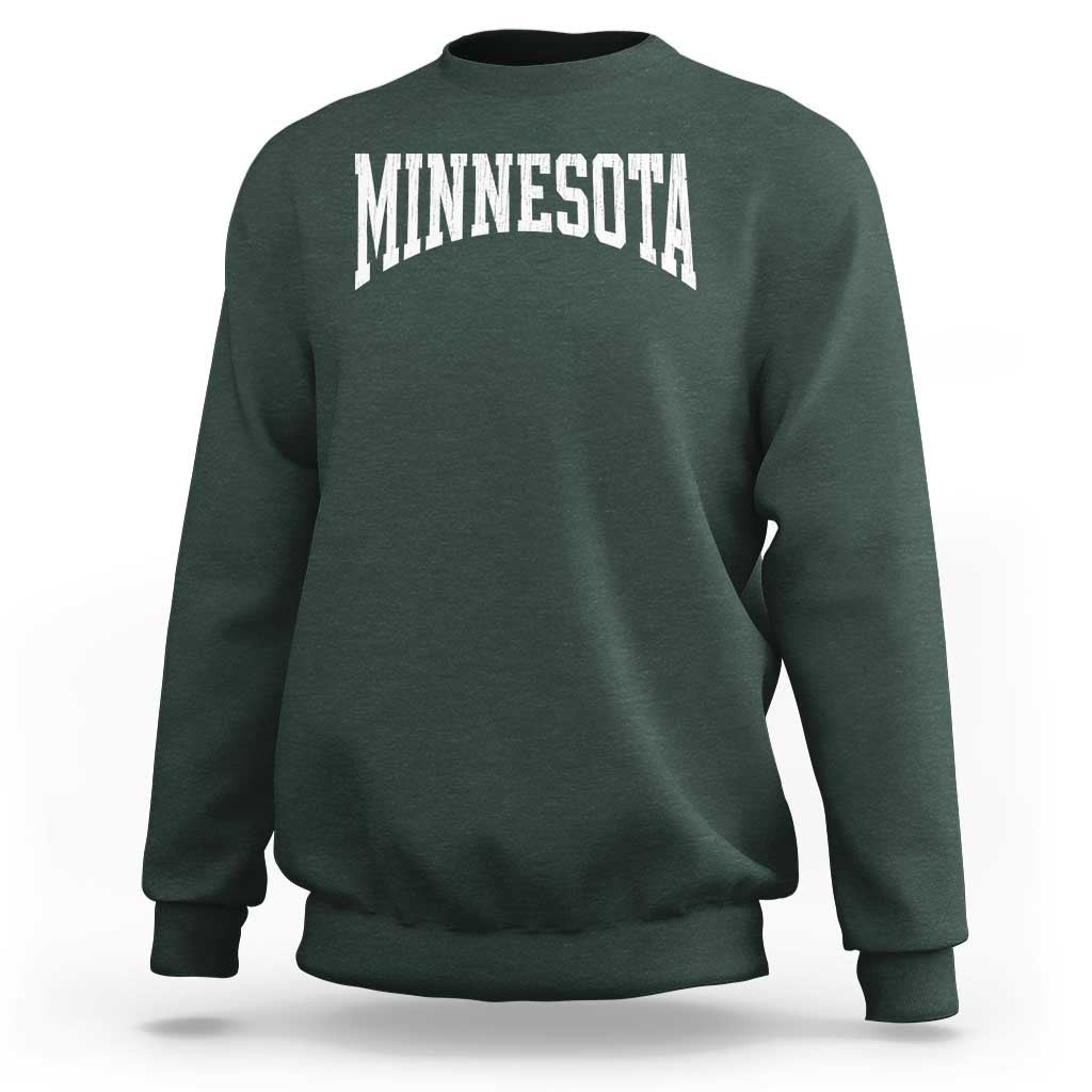 Minnesota MN State Throwback Design Vintage Sweatshirt