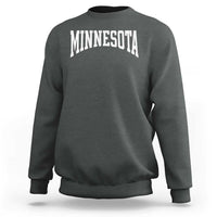 Minnesota MN State Throwback Design Vintage Sweatshirt