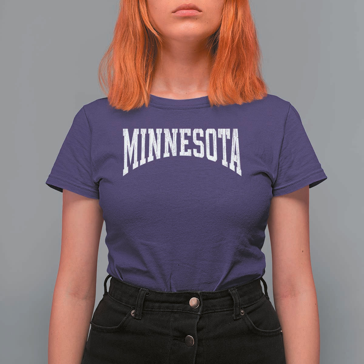 Minnesota MN State Throwback Design Vintage T Shirt For Women
