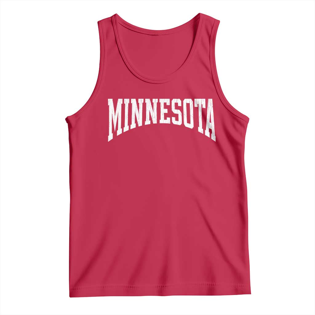 Minnesota MN State Throwback Design Vintage Tank Top