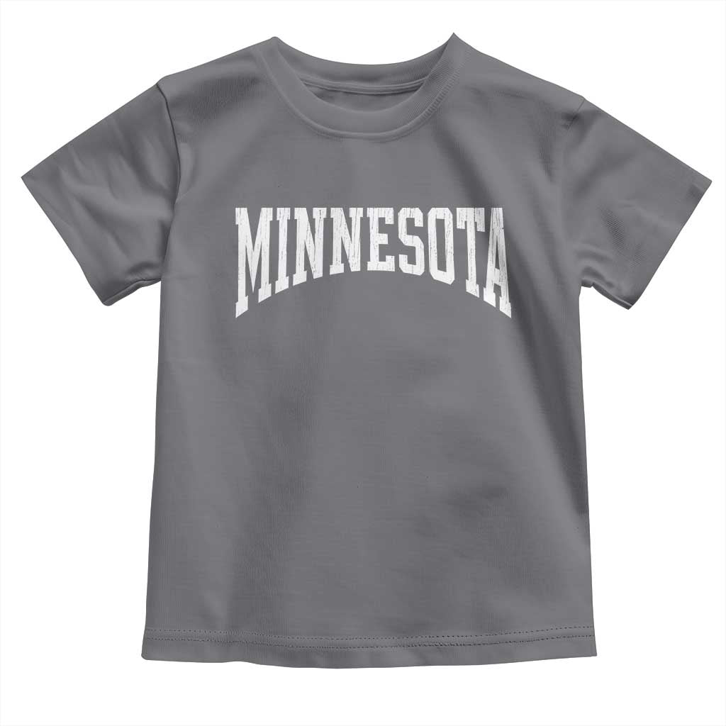 Minnesota MN State Throwback Design Vintage Toddler T Shirt