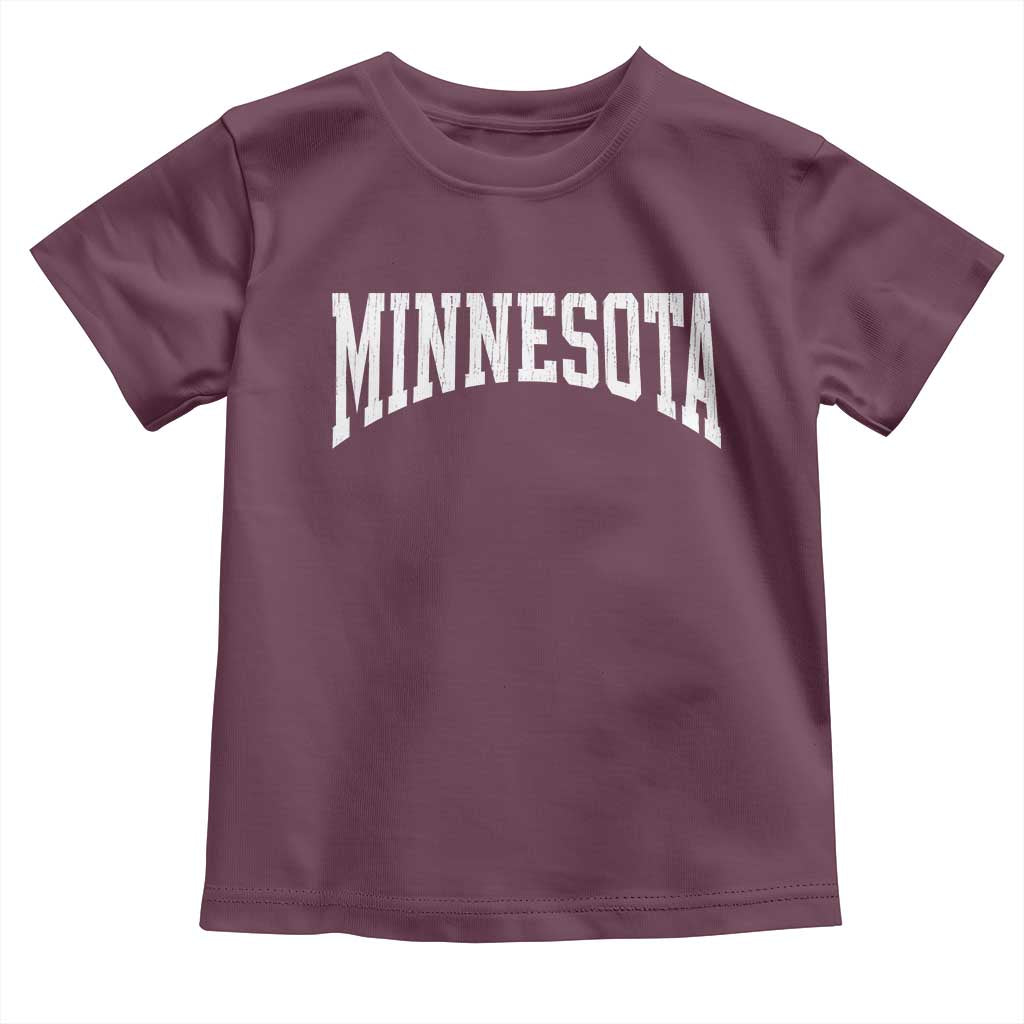 Minnesota MN State Throwback Design Vintage Toddler T Shirt