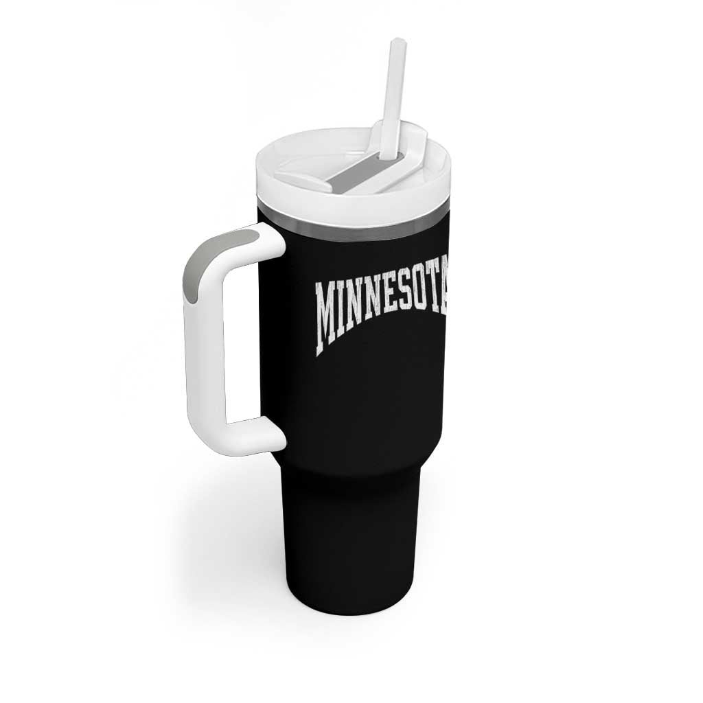 Minnesota MN State Throwback Design Vintage Tumbler With Handle