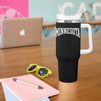 Minnesota MN State Throwback Design Vintage Tumbler With Handle
