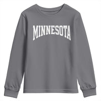 Minnesota MN State Throwback Design Vintage Youth Sweatshirt