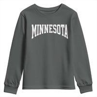Minnesota MN State Throwback Design Vintage Youth Sweatshirt