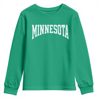 Minnesota MN State Throwback Design Vintage Youth Sweatshirt