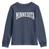Minnesota MN State Throwback Design Vintage Youth Sweatshirt
