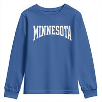 Minnesota MN State Throwback Design Vintage Youth Sweatshirt