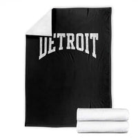 Detroit Michigan City Throwback Design Vintage Throw Blanket