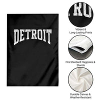 Detroit Michigan City Throwback Design Vintage Garden Flag