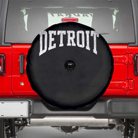Detroit Michigan City Throwback Design Vintage Spare Tire Cover