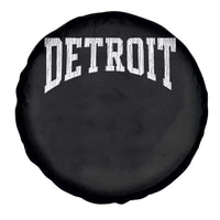 Detroit Michigan City Throwback Design Vintage Spare Tire Cover