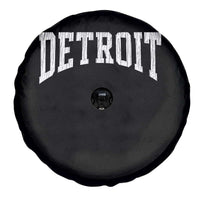 Detroit Michigan City Throwback Design Vintage Spare Tire Cover