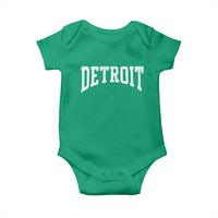 Detroit Michigan City Throwback Design Vintage Baby Onesie