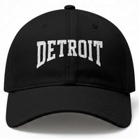 Detroit Michigan City Throwback Design Vintage Baseball Cap
