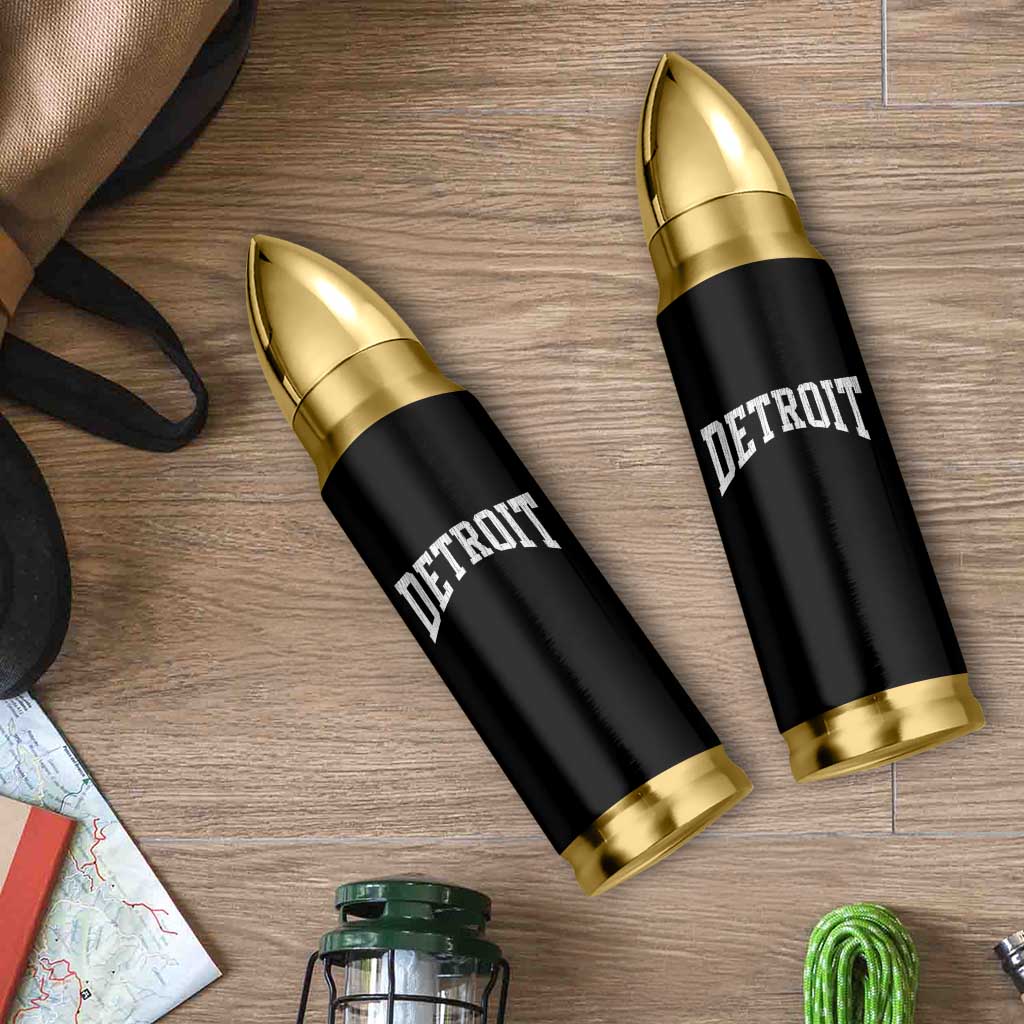 Detroit Michigan City Throwback Design Vintage Bullet Tumbler