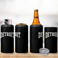 Detroit Michigan City Throwback Design Vintage 4 in 1 Can Cooler Tumbler
