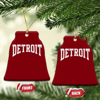 Detroit Michigan City Throwback Design Vintage Ceramic Ornament
