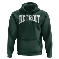Detroit Michigan City Throwback Design Vintage Hoodie