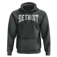 Detroit Michigan City Throwback Design Vintage Hoodie
