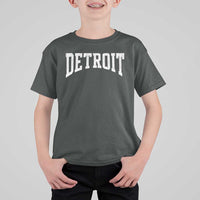 Detroit Michigan City Throwback Design Vintage T Shirt For Kid