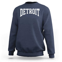 Detroit Michigan City Throwback Design Vintage Sweatshirt