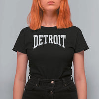 Detroit Michigan City Throwback Design Vintage T Shirt For Women