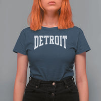 Detroit Michigan City Throwback Design Vintage T Shirt For Women