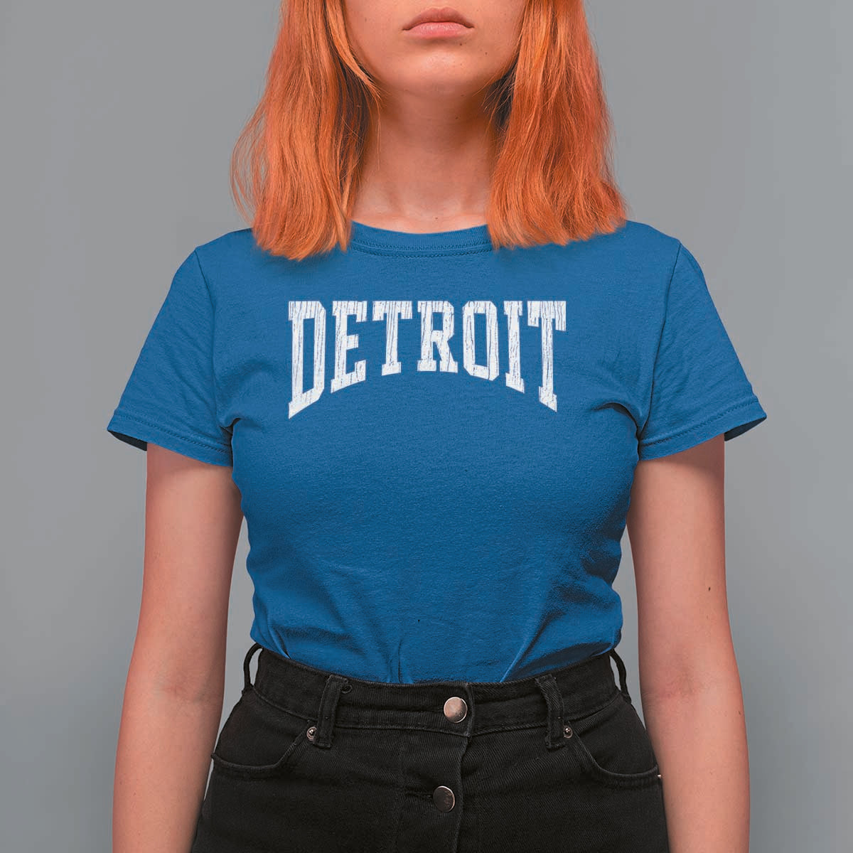 Detroit Michigan City Throwback Design Vintage T Shirt For Women