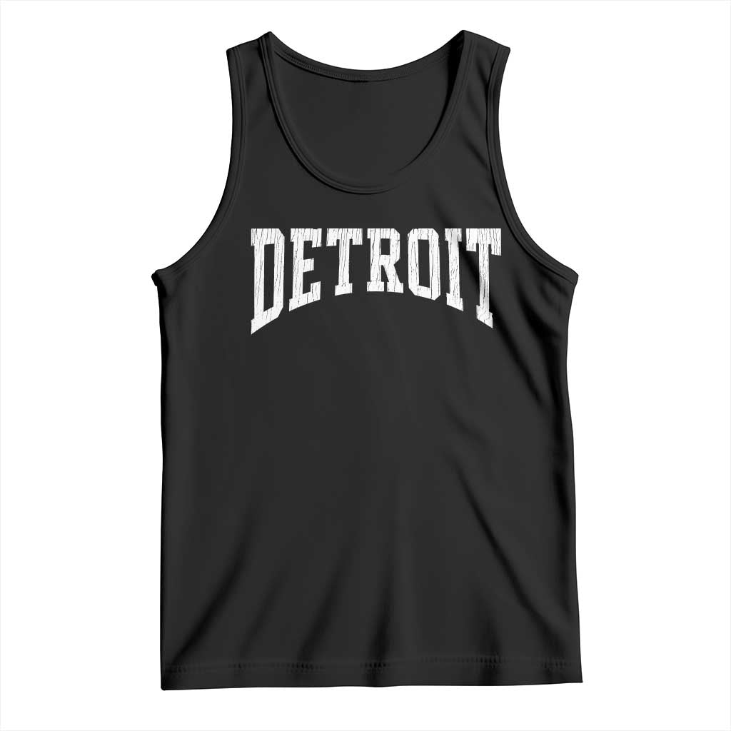 Detroit Michigan City Throwback Design Vintage Tank Top