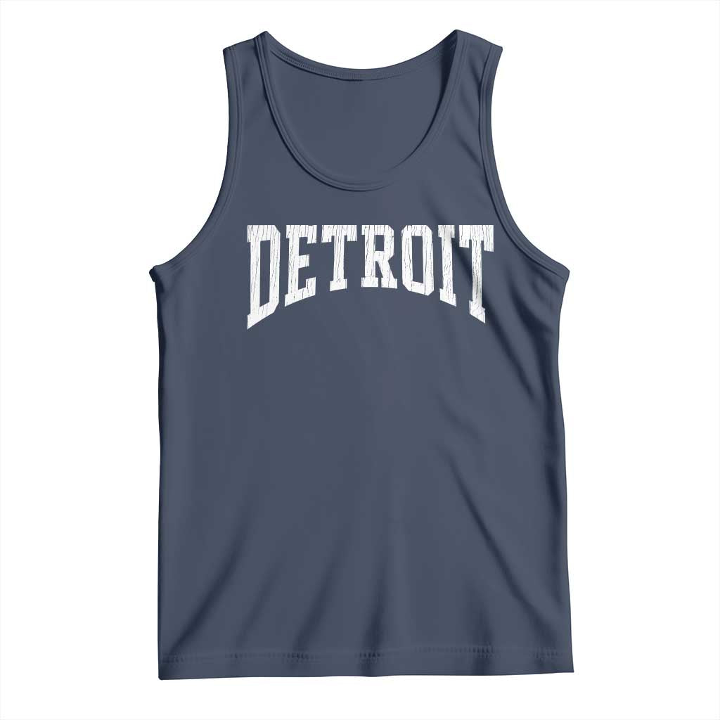 Detroit Michigan City Throwback Design Vintage Tank Top