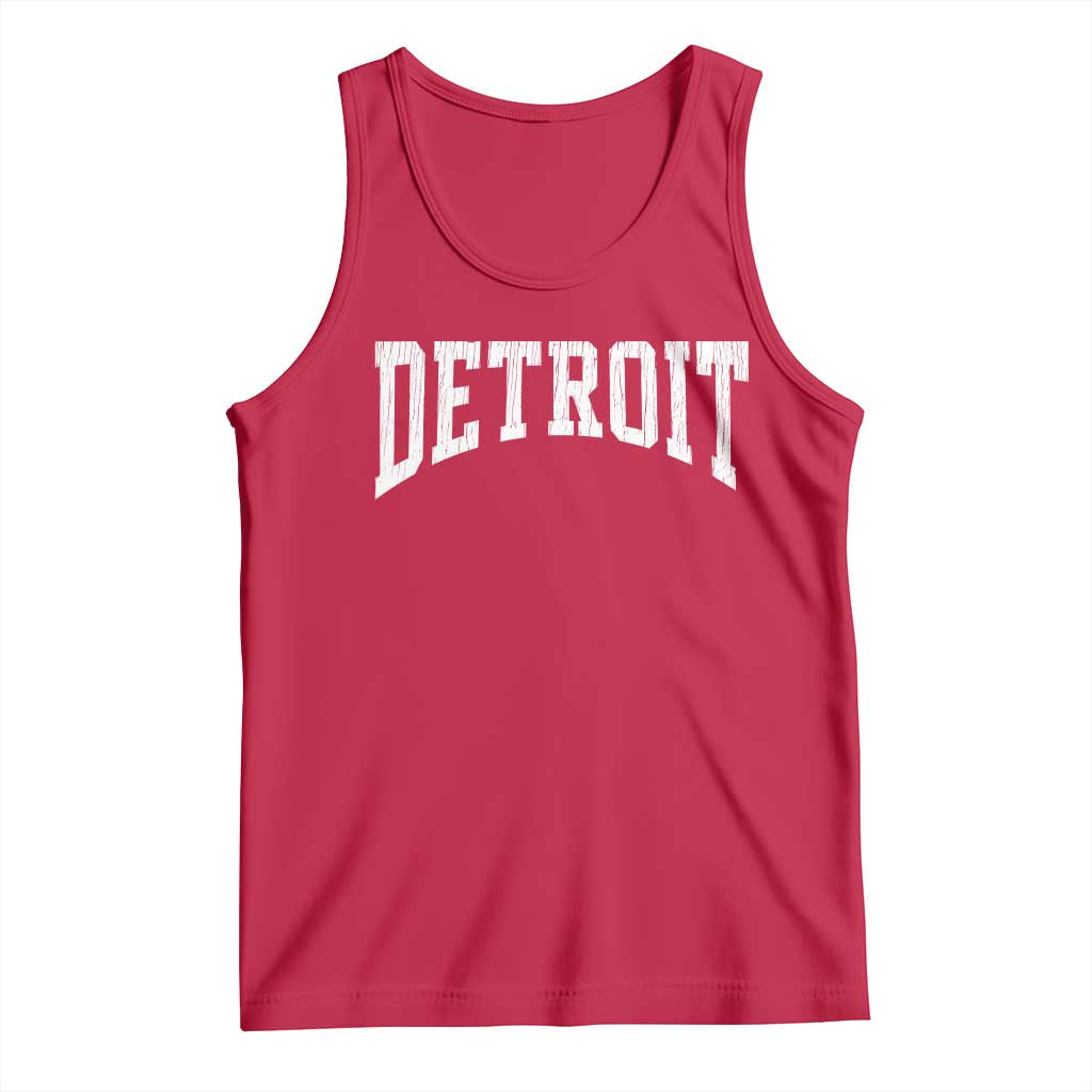 Detroit Michigan City Throwback Design Vintage Tank Top