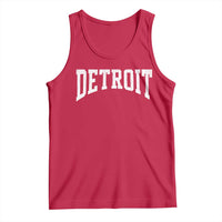 Detroit Michigan City Throwback Design Vintage Tank Top