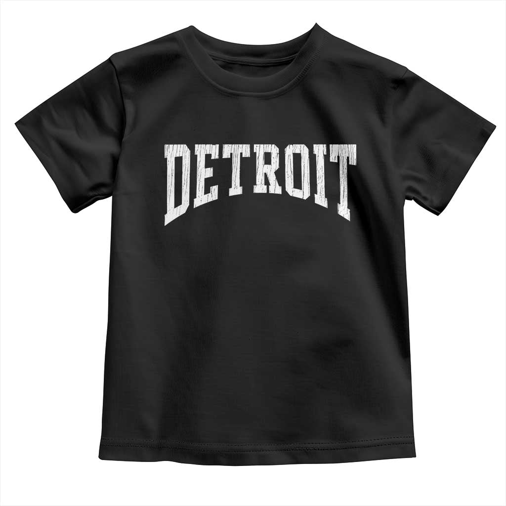 Detroit Michigan City Throwback Design Vintage Toddler T Shirt