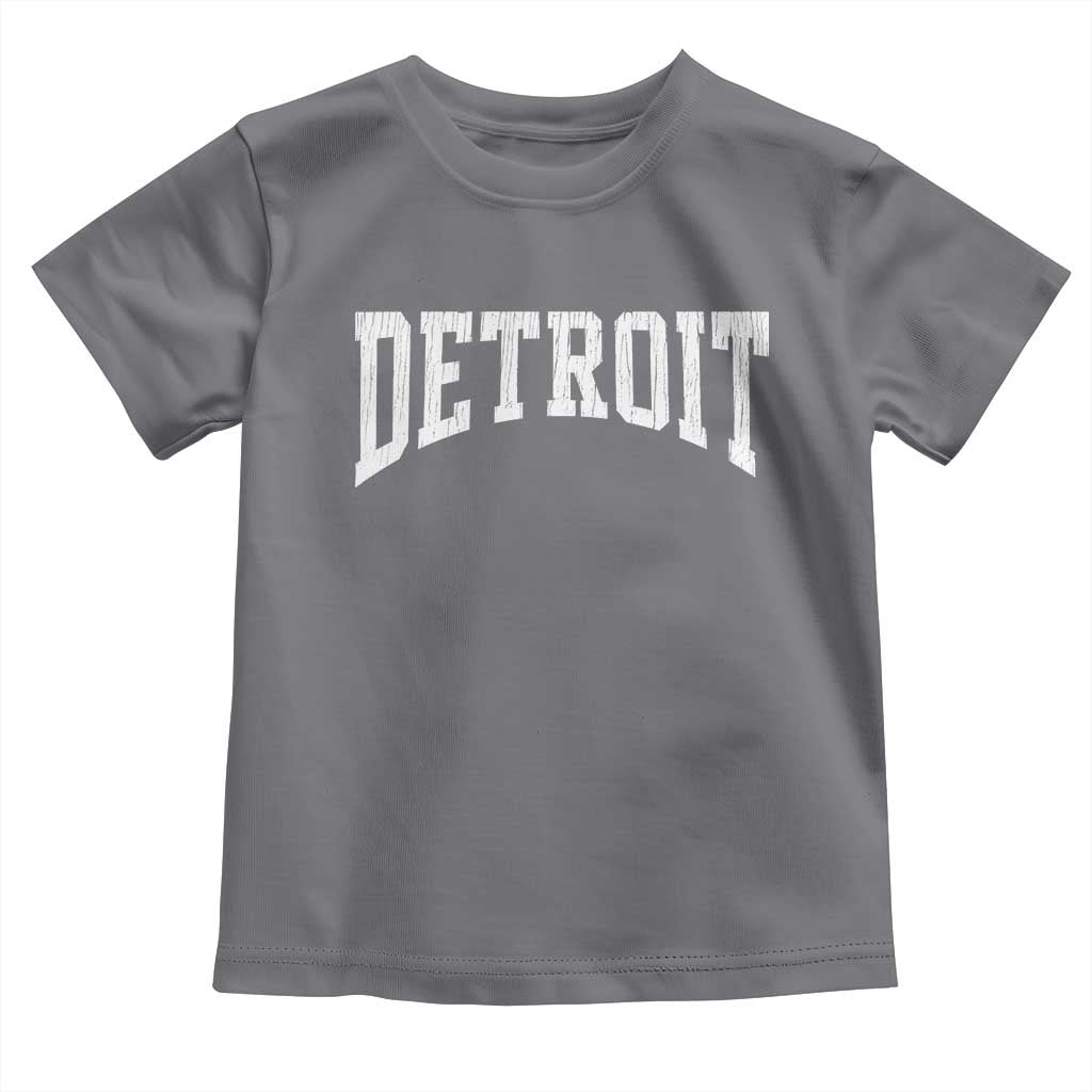 Detroit Michigan City Throwback Design Vintage Toddler T Shirt