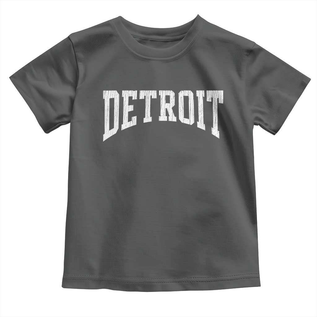Detroit Michigan City Throwback Design Vintage Toddler T Shirt
