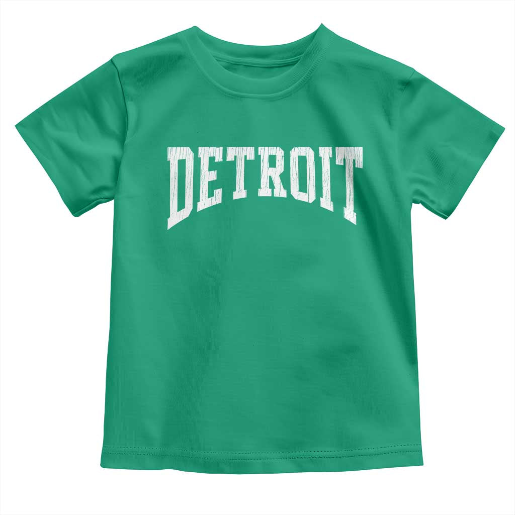 Detroit Michigan City Throwback Design Vintage Toddler T Shirt