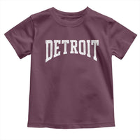 Detroit Michigan City Throwback Design Vintage Toddler T Shirt