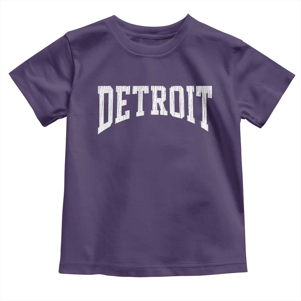 Detroit Michigan City Throwback Design Vintage Toddler T Shirt
