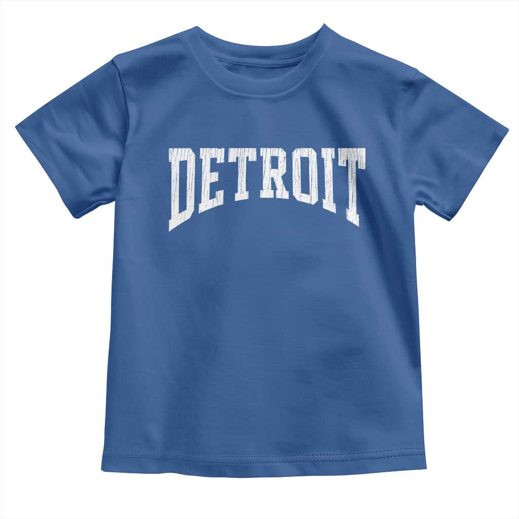 Detroit Michigan City Throwback Design Vintage Toddler T Shirt