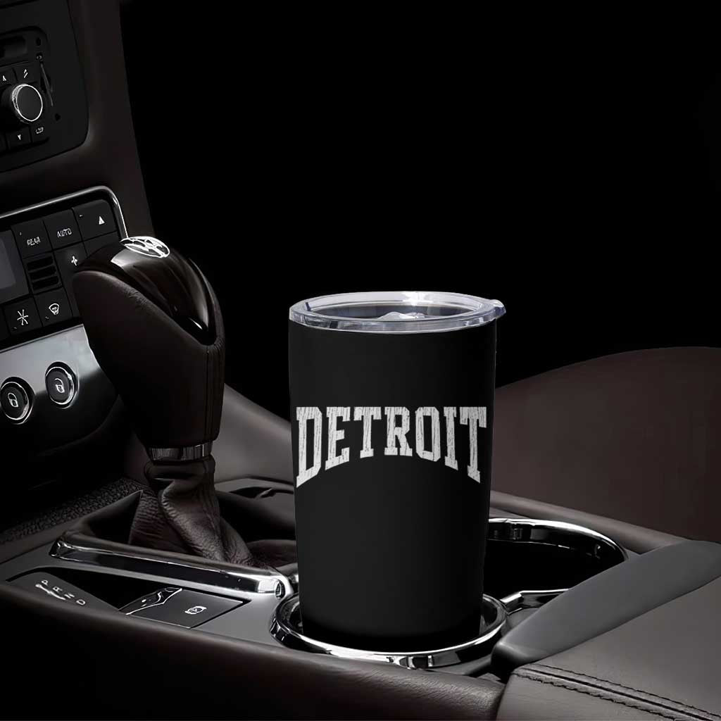Detroit Michigan City Throwback Design Vintage Tumbler Cup