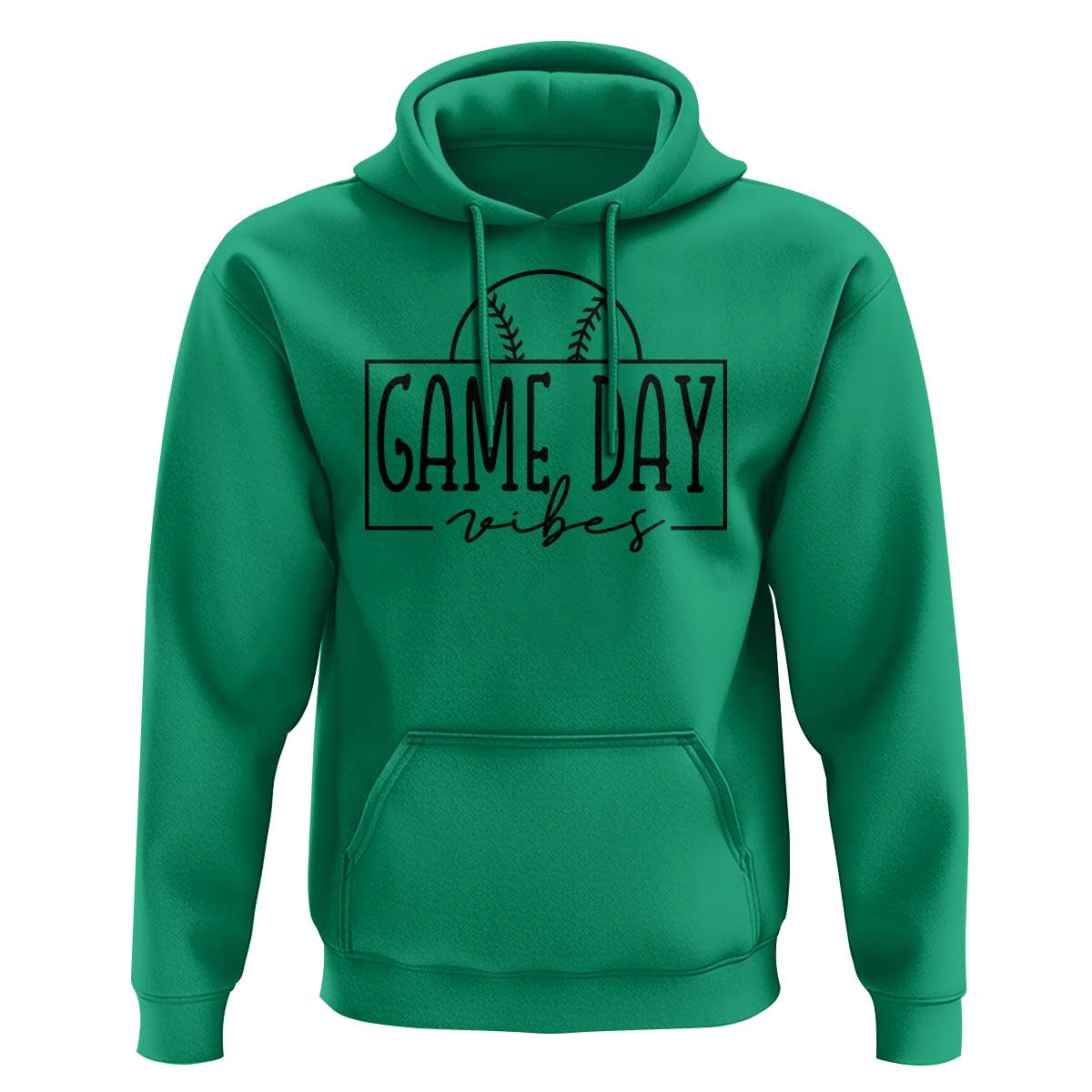 Funny Baseball Hoodie Game Day Vibes Ball Softball Player - Wonder Print Shop