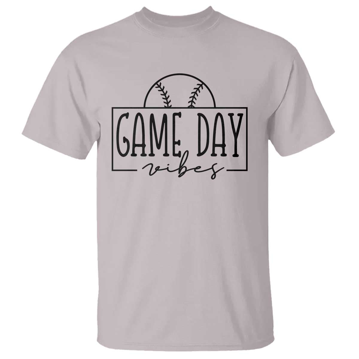 Funny Baseball T Shirt Game Day Vibes Ball Softball Player - Wonder Print Shop