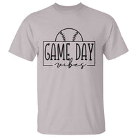 Funny Baseball T Shirt Game Day Vibes Ball Softball Player - Wonder Print Shop