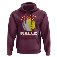 Balls Grandma Hoodie Baseball Softball Grandmother Sport - Wonder Print Shop